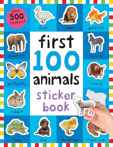 First 100 Animals Stickers Book: 500 Stickers cover