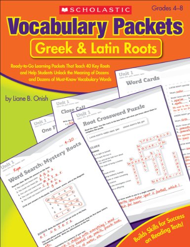 Vocabulary Packets: Greek \u0026 Latin Roots