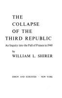 The Collapse of the Third Republic