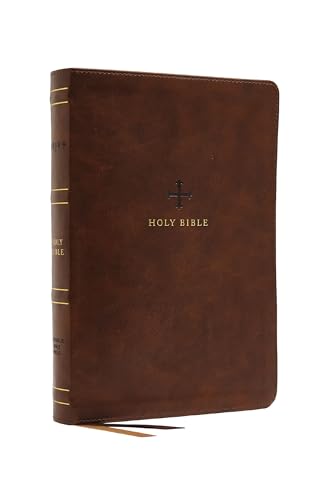 NRSV, Catholic Bible, Thinline Edition, Leathersoft, Brown, Comfort Print: Holy Bible