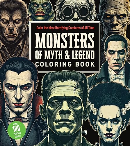 Monsters of Myth and Legend Coloring Book: Color the Most Horrifying Creatures of All Time - Over 100 Pages to Color! (Chartwell Coloring Books)