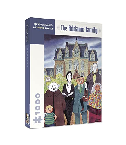 Pomegranate 1000-Piece The Addams Family Jigsaw Puzzle for Adults, Wednesday Addams, Uncle Fester, Matte Finish, Snug Fit