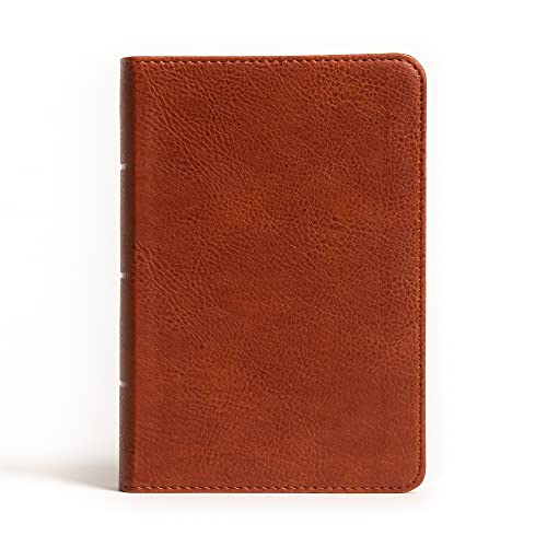 NASB Large Print Compact Reference Bible, Burnt Sienna LeatherTouch, Red Letter, Presentation Page, Cross-References, Full-Color Maps, Easy-to-Read Bible Karmina Type