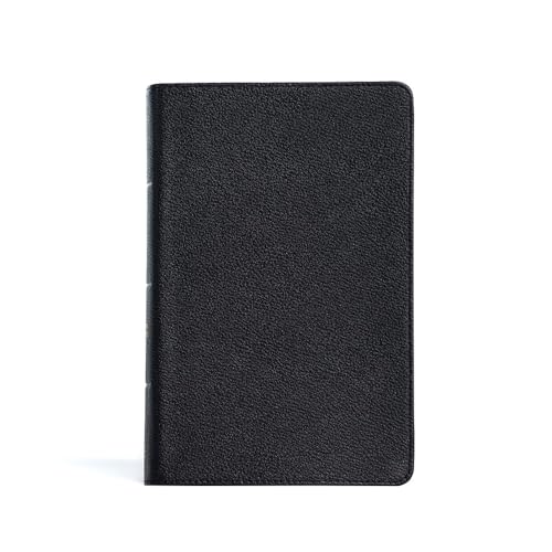CSB Large Print Personal Size Reference Bible, Black Genuine Leather, Red Letter, Presentation Page, Cross-References, Full-Color Maps, Easy-to-Read Bible Serif Type