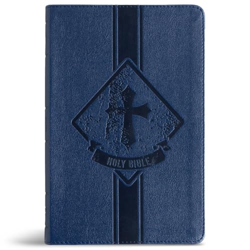 KJV Kids Bible, Thinline Edition, Navy LeatherTouch, Red Letter, Pure Cambridge Text, Presentation Page, Study Helps for Children, Full-Color Inserts and Maps, Easy-to-Read Bible MCM Type