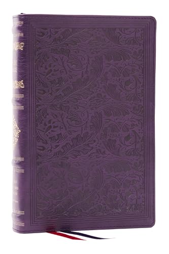 RSV Personal Size Bible with Cross References, Purple Leathersoft, (Sovereign Collection)
