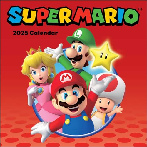 Super Mario 2025 Wall Calendar cover