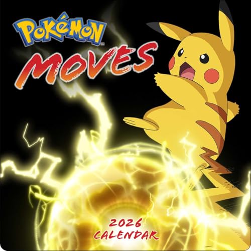 Pokémon Moves 2026 Wall Calendar cover