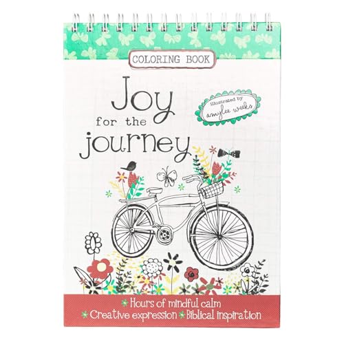 Joy for the Journey Wirebound Coloring Book - Hours of mindful calm, Creative Expression, Biblical Inspiration