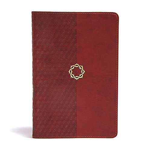 CSB Essential Teen Study Bible, Walnut LeatherTouch, Devotionals, Study Tools, Red Letter, Presentation Page, Full-Color Maps, Easy-to-Read Bible Serif Type
