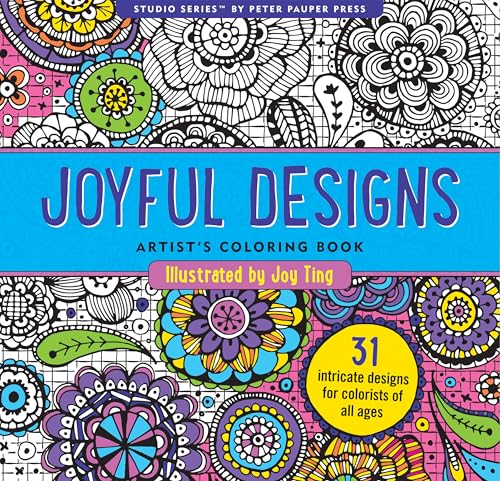 Joyful Designs Adult Coloring Book (31 stress-relieving designs) (Studio)