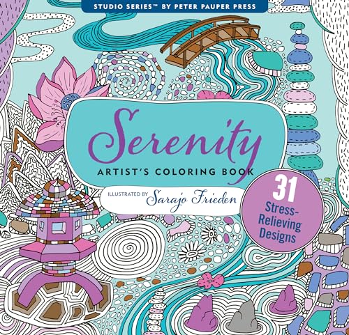 Serenity Adult Coloring Book (31 stress-relieving designs)