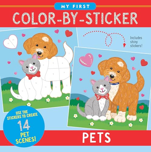 My First Color-by-Sticker Book- Pets