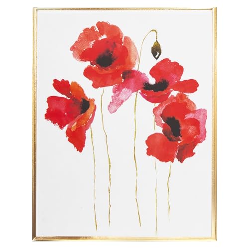 Graphique Watercolor Flowers Greeting Cards | 20 Pack | All Occasion Blank Note Cards with Envelopes | 4 Assorted Floral Designs with Gold Foil Borders | Boxed Set for Personalized Notes | 4.25" x 6"