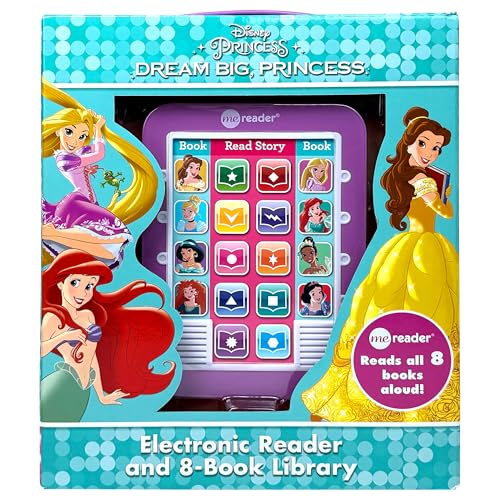 Disney Princess Ariel, Rapunzel, Belle, and More!- Dream Big Princess Me Reader and 8-Book Library - PI Kids