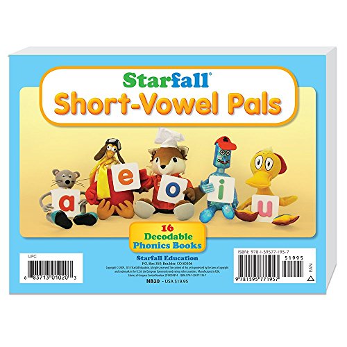 Starfall Short-Vowel Pals 16 Decodable Phonics Books cover