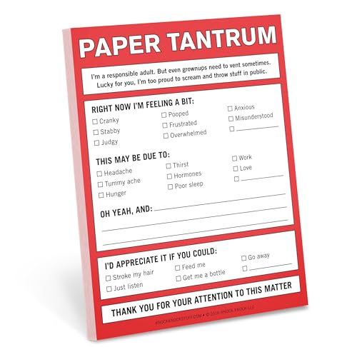 Knock Knock Paper Tantrum Nifty Note cover