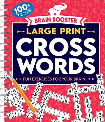 Brain Booster: Large Print Crosswords-Fun Exercises for your Brain! cover