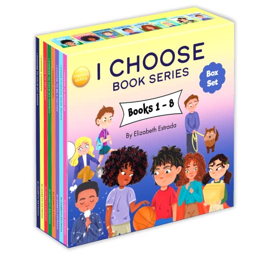 I Choose Box Set includes Books 1-8: I Choose to Calm My Anger, I Choose Kindness, I Choose to Try Again, I Choose to Calm My Anxiety, I Choose Happy, I ... Reuse, and Recycle, I Choose to Speak Up