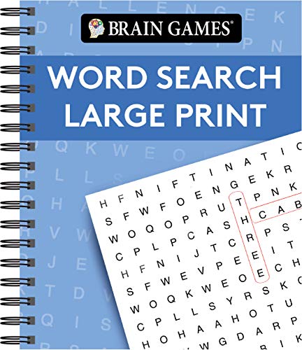Brain Games - Word Search Large Print (Blue) (Brain Games Large Print)