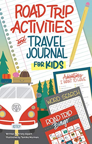 Road Trip Activities and Travel Journal for Kids (Happy Fox Books) Over 100 Games, Mazes, Mad Libs, Writing Prompts, and Scavenger Hunts for Families and Kids Ages 7 and Up, with Zero Screen Time