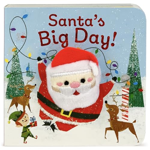 Santa's Big Day Finger Puppet Christmas Board Book Ages 0-4 (Finger Puppet Board Book)