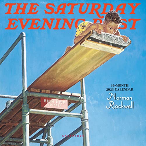 Graphique 2023 Saturday Evening Post Mini Wall Calendar | 7” x 7” | Thick Paper | Home & Office Organizer | Large Monthly Grid | 3 Languages & Marked Holidays | 4 Month Preview Page for 2024…