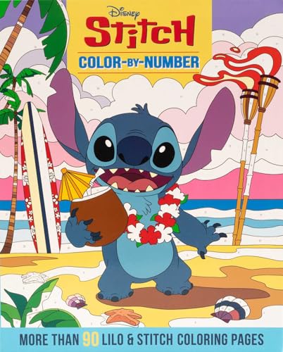 Disney Stitch Color-By-Number cover