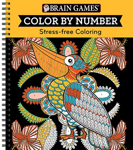 Brain Games - Color by Number: Stress-Free Coloring (Orange) cover