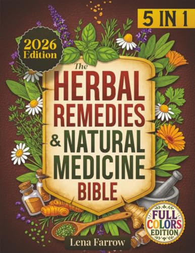 The Herbal Remedies & Natural Medicine Bible: [5 in 1] The Ultimate Collection of Healing Herbs and Plants to Grow and Use for Tinctures, Essential Oils, Infusions, and Antibiotics