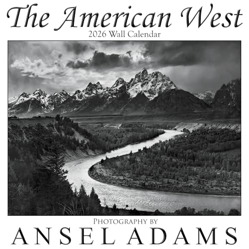 The American West 2026 Wall Calendar with images of national parks by Ansel Adams (12"x12")