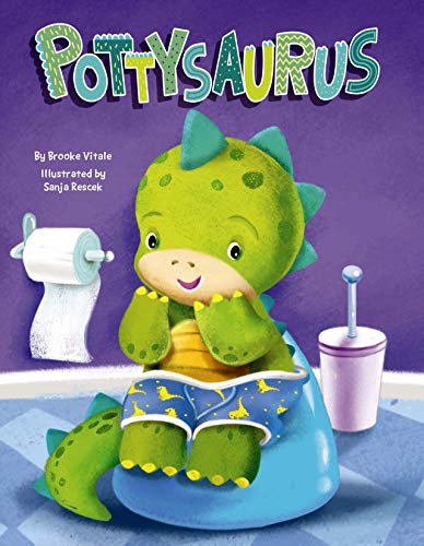Pottysaurus - Children's Padded Board Book - Potty Training cover