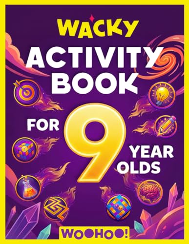 Wacky Activity Book for 9 Year Olds: The Ultimate Games Collection Packed with Puzzles, Mazes, Word Search, I Spy, Crosswords, Sudoku, How to Draw and Much More! (Activity Book Gift for Boys & Girls)