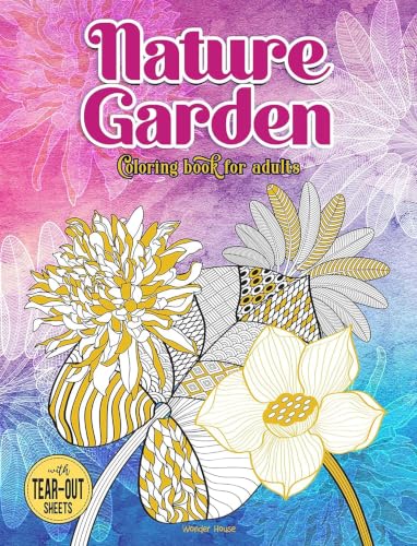 Nature Garden Coloring Book for Adults
