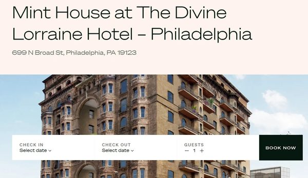 Mint House at The Divine Lorraine Hotel Philadelphia — Property