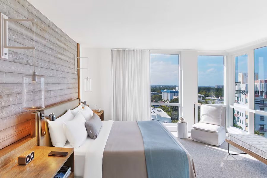 1 Hotel South Beach Miami Beach Florida — Guest room