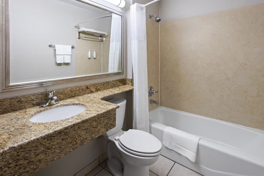 Americas Best Value Inn Suites Jackson MI — Bathroom