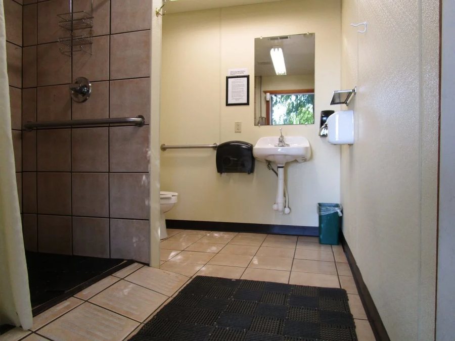 Arrowhead Point Campground Cabins — Bathroom