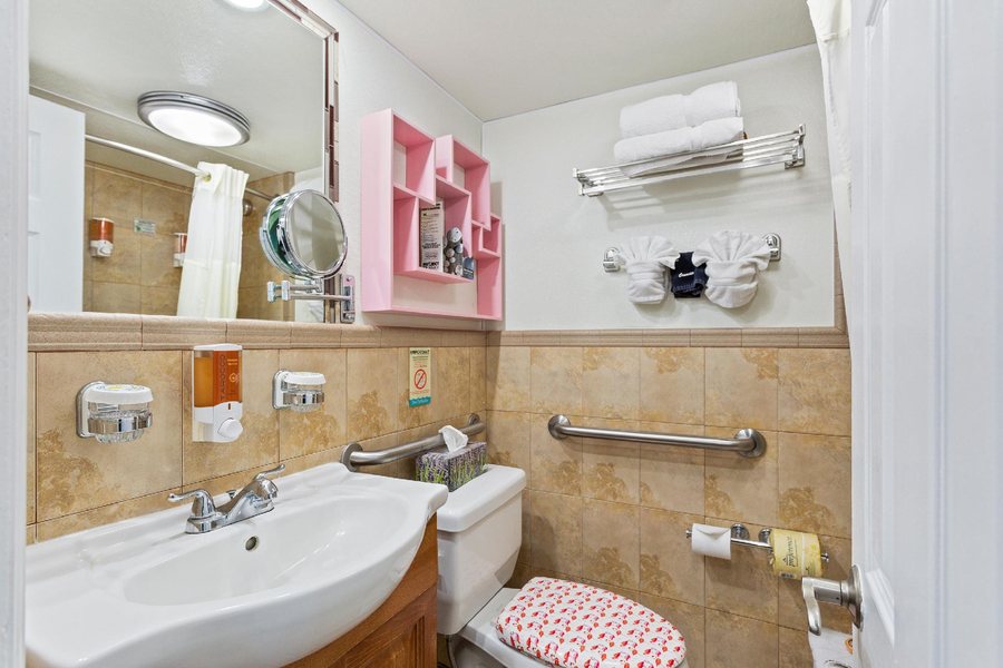 Beach Plaza Hotel Miami Beach Florida — Bathroom