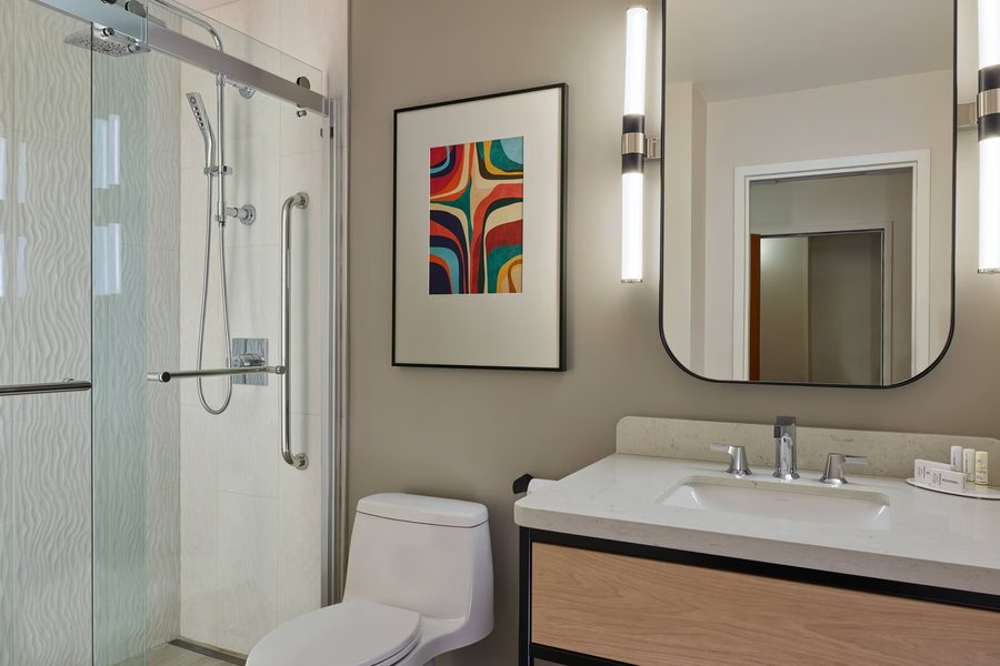 Brooks Tower Furnished Apartments at 16th Street Mall — Bathroom