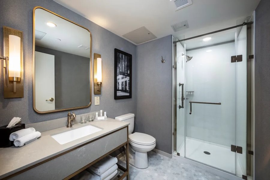 Cadillac House Lexington TapestryCollection Hilton — Bathroom