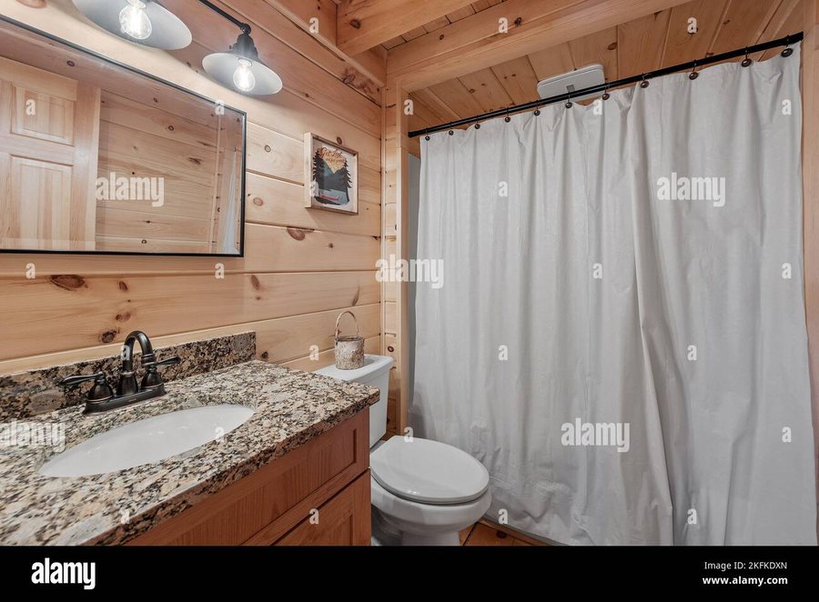 Comfort in the Woods Cabins — Bathroom