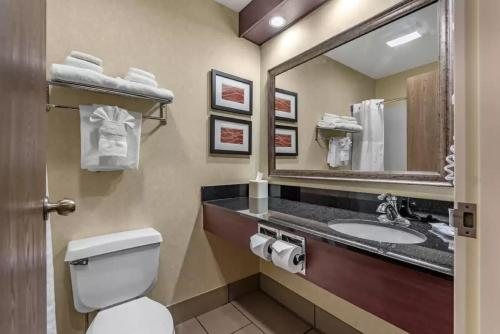 Comfort Inn Suites Augusta West Near Fort Gordon — Bathroom