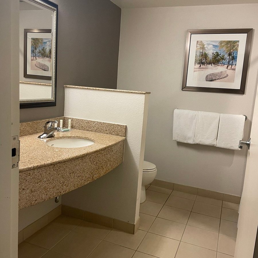 Comfort Suites Fort Lauderdale Airport South Cruise Port — Bathroom