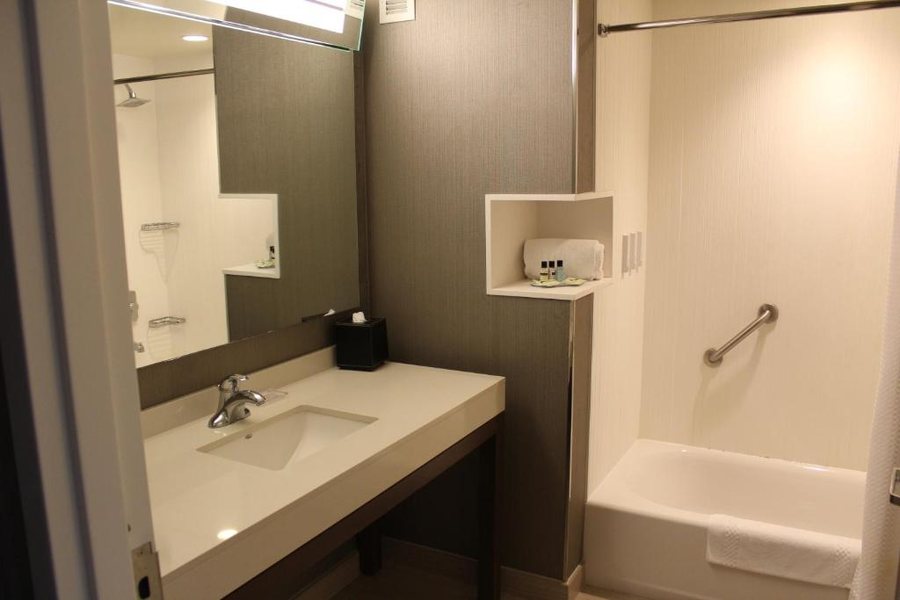 Courtyard by Marriott Muncie at Horizon Convention Center — Bathroom