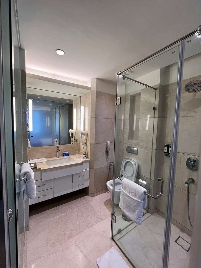 Deventure Sarovar Portico Patel Nagar New Delhi — Bathroom