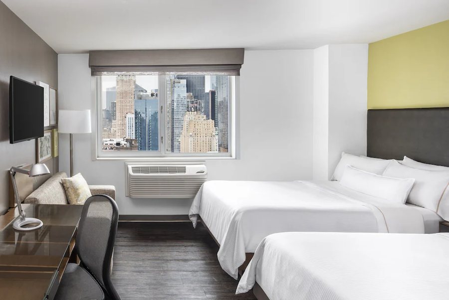 Element New York Times Square West New York City New York — Guest room