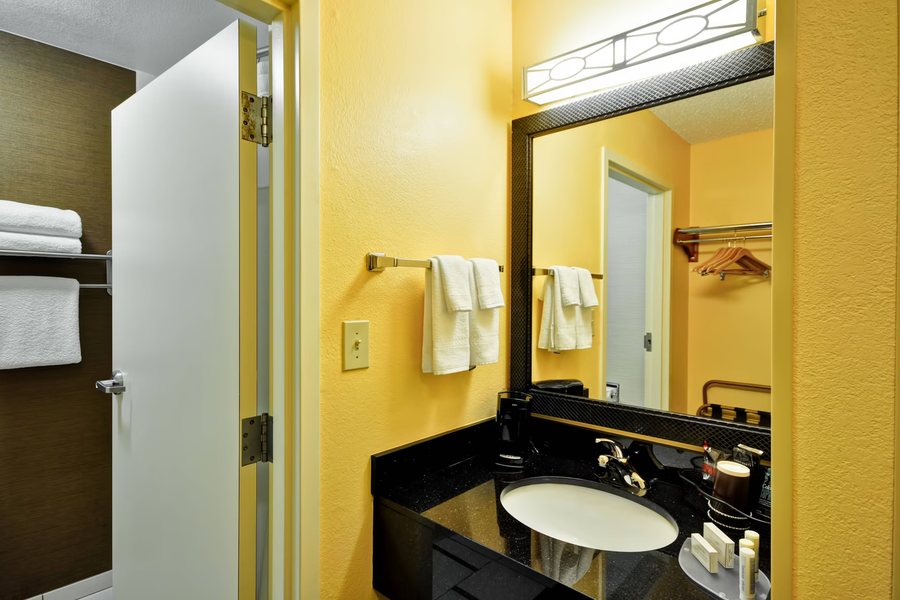 Fairfield Inn Suites by Marriott Dallas Medical Market Center — Bathroom