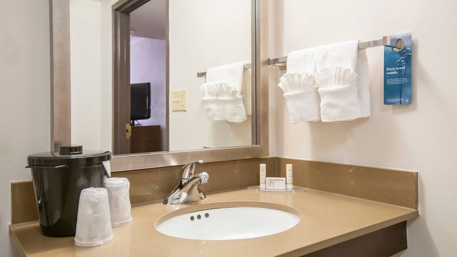 Fairfield Inn Suites Dallas DFW Airport South Irving — Bathroom