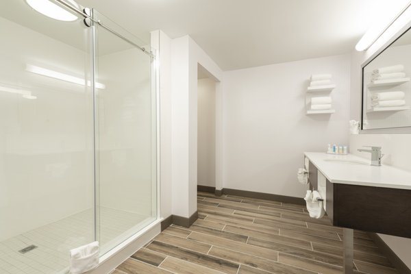 Hampton Inn Indianapolis Downtown Across From Circle Centre Indianapolis Indiana — Bathroom